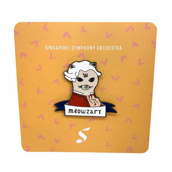 Meowzart - Composer Pin For Cheap