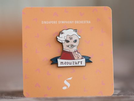 Meowzart - Composer Pin For Cheap