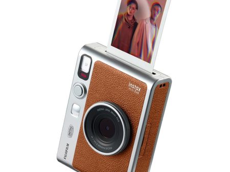 FUJIFILM INSTAX MINI EVO Hybrid Instant Camera | Brown For Discount