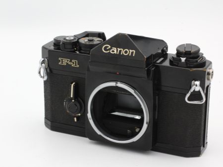 Used Canon F1 Camera Body Only Black - Used Very Good on Sale