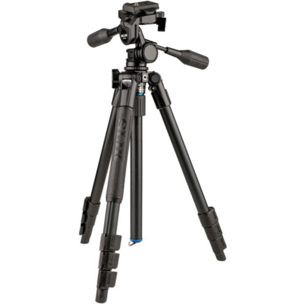 Slik Pro AL-324-3W Aluminum 4-Section Tripod with Arca-Type 3-Way Pan-Tilt Head Fashion