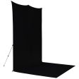 Westcott X-Drop Pro Fabric Backdrop Sweep Kit | Rich Black, 8 x 13  on Sale