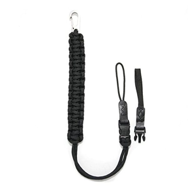 DSPTCH Camera Wrist Strap | Black with Stainless Steel Clip on Sale