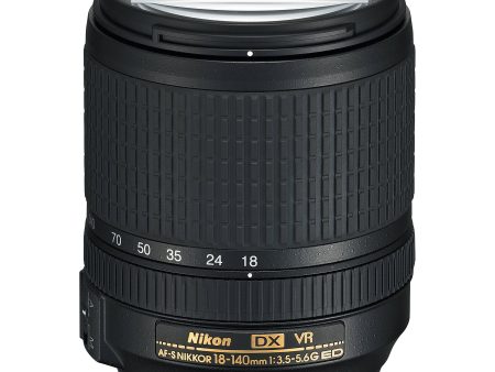 Nikon AF-S DX NIKKOR 18-140mm f 3.5-5.6G ED VR Lens For Discount