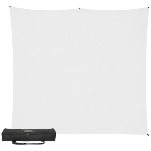 Westcott X-Drop Pro Water-Resistant Backdrop Kit | High-Key White, 8 x 8  Online now