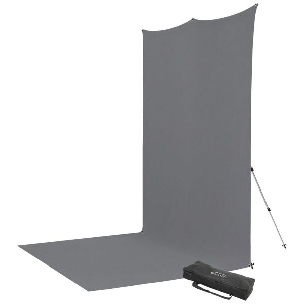 Westcott X-Drop Pro Fabric Backdrop Kit | Neutral Gray, 8 x 13  Sale