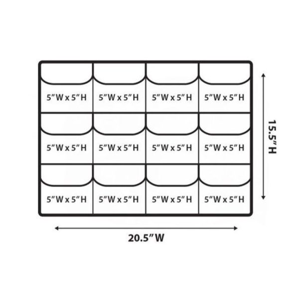 Harrison Lid Organizer Panel for Pelican 1560 | 20.5 x 15.5  Online Sale