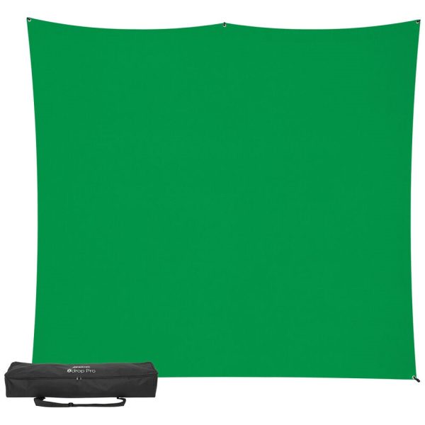 Westcott X-Drop Pro Water-Resistant Backdrop Kit | Chroma-Key Green, 8 x 8  Discount