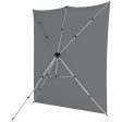 Westcott X-Drop Pro Fabric Backdrop Kit | Neutral Gray, 8 x 8  For Cheap