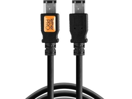 Tether Tools TetherPro FireWire 400 6-Pin to FireWire 400 6-Pin Cable | Black, 15  For Discount