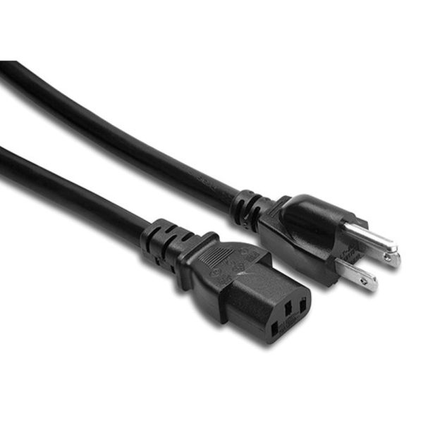 Hosa Technology Extension Cable with IEC Female Connector | 18 AWG, Black, 8  Online now