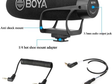 Boya BM2021 Super Cardioid Condenser Video Microphone for Smartphones and PC Online