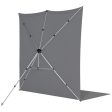 Westcott X-Drop Pro Fabric Backdrop Kit | Neutral Gray, 8 x 13  Sale