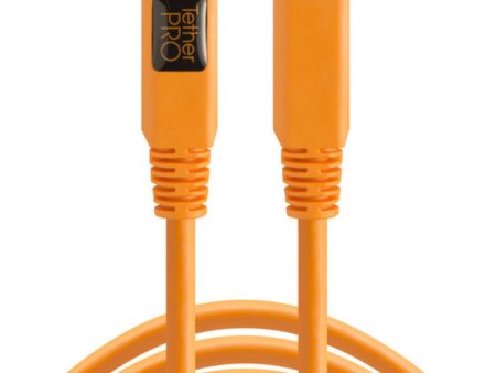 Tether Tools TetherPro FireWire 800 9-Pin to FireWire 800 9-Pin Cable | Orange, 15  on Sale