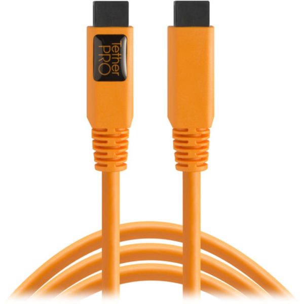 Tether Tools TetherPro FireWire 800 9-Pin to FireWire 800 9-Pin Cable | Orange, 15  on Sale