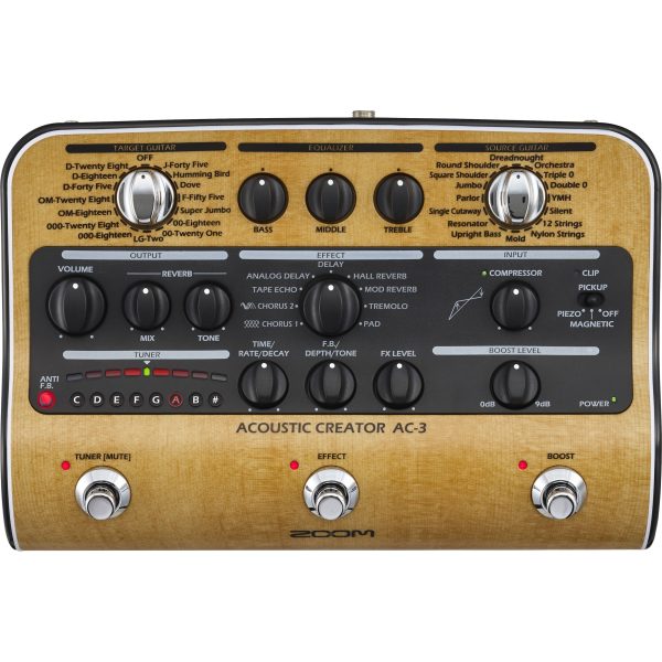 Zoom AC-3 Acoustic Creator Pedal Supply