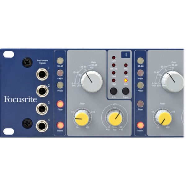 Focusrite ISA428 MkII Rackmount 4-Channel Microphone Preamp For Sale