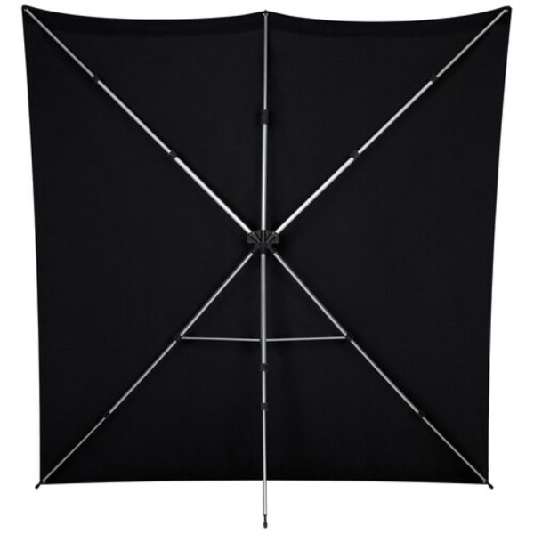 Westcott X-Drop Pro Fabric Backdrop Kit | Rich Black, 8 x 8  For Sale