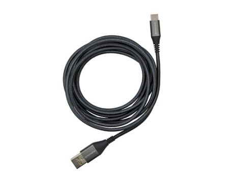 Promaster USB-C to USB-A Braided Cable 2m - grey For Cheap