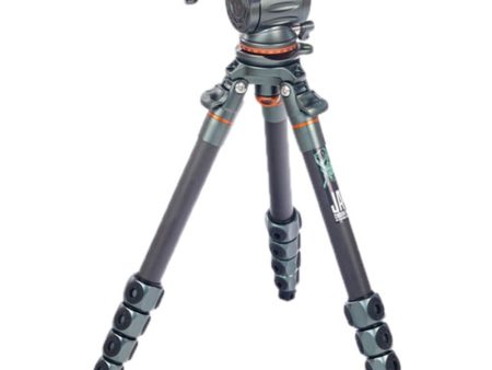 3 Legged Thing Jay Carbon Fiber Tripod with Quick Leveling Base and AirHed Cine-A Fluid Head System For Sale