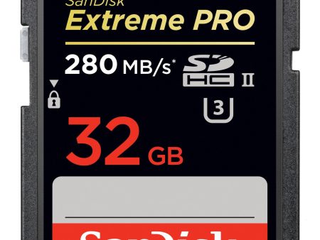 SanDisk Extreme Pro SDHC 32GB UHS-II (U3) Memory Card 280 MB s Fashion