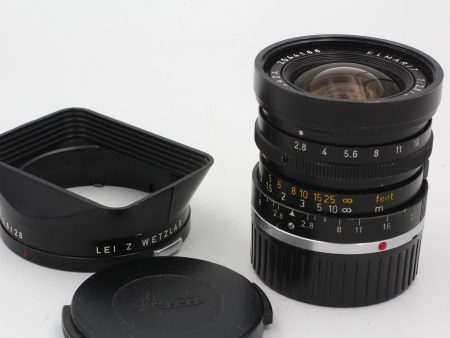 Used Leica M 28mm f2.8 V3 Canadian w  Hood Used Very Good For Cheap