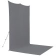 Westcott X-Drop Pro Fabric Backdrop Kit | Neutral Gray, 8 x 13  Sale