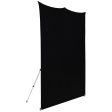 Westcott X-Drop Pro Fabric Backdrop Kit | Rich Black, 8 x 8  For Sale