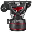 Manfrotto 608 Nitrotech Fluid Video Head and Carbon Fiber Twin Leg Tripod with Ground Spreader Supply