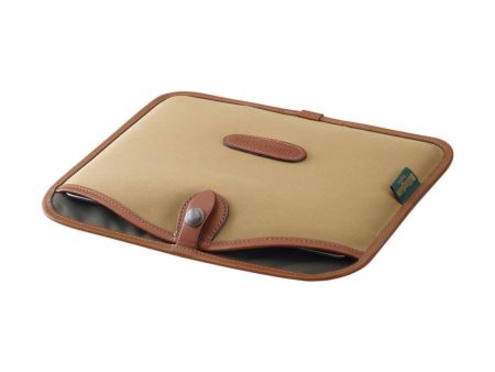 Billingham Tablet Slip | Khaki Canvas & Tan Leather Trim Online Hot Sale