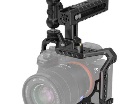 SmallRig Camera Cage Kit with Top Handle & Articulating Arm for Sony a7 III and a7R III Hot on Sale