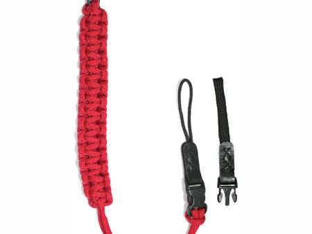 DSPTCH Camera Wrist Strap | Red with Black Stainless Steel Clip Discount