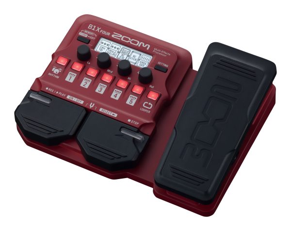 Zoom B1X FOUR Guitar Multi-Effects Processor with Expression Pedal Online Sale