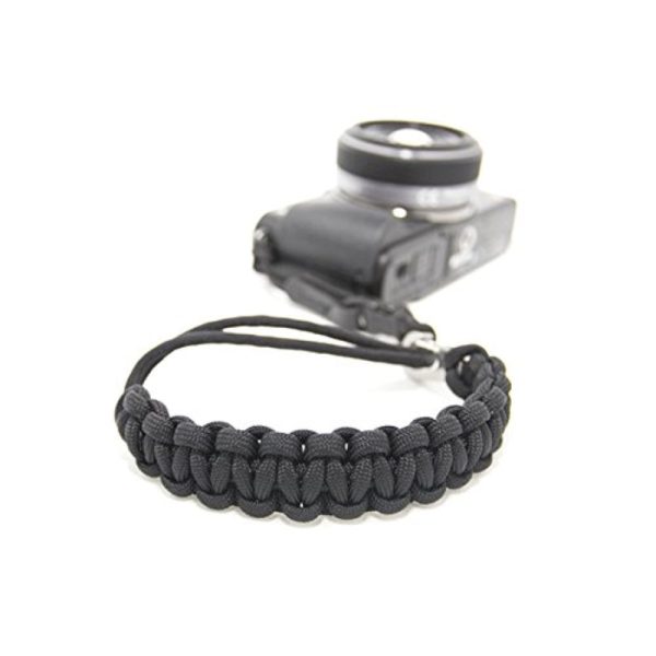 DSPTCH Camera Wrist Strap | Black with Stainless Steel Clip on Sale