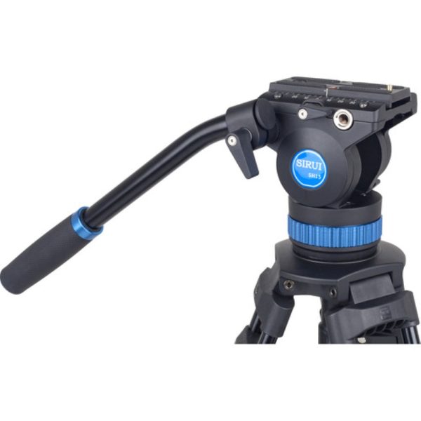 Sirui SH15 Aluminum Video Tripod with Fluid Head Supply