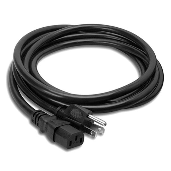 Hosa Technology Extension Cable with IEC Female Connector | 18 AWG, Black, 8  Online now