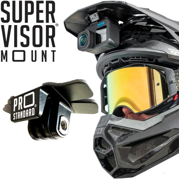 Super-Visor 2.0 Low Profile Under Visor GoPro Mount - Black Cheap