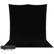 Westcott X-Drop Pro Fabric Backdrop Sweep Kit | Rich Black, 8 x 13  on Sale