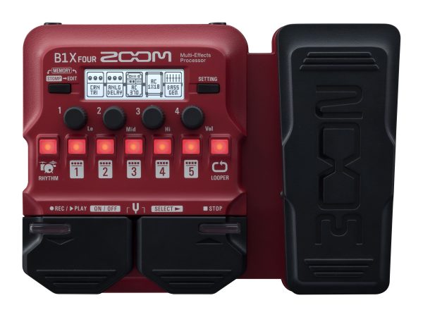 Zoom B1X FOUR Guitar Multi-Effects Processor with Expression Pedal Online Sale