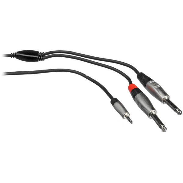 Hosa Technology REAN 3.5mm TRS to Dual 1 4  TS Pro Stereo Breakout Cable | 10  Hot on Sale